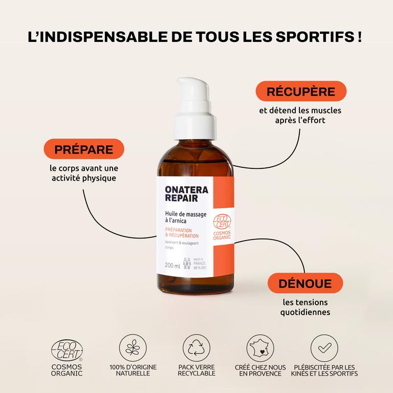 Huile de Massage à l'Arnica Bio