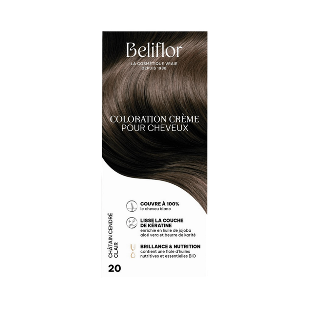 Coloration Crème 20 châtain cendré clair