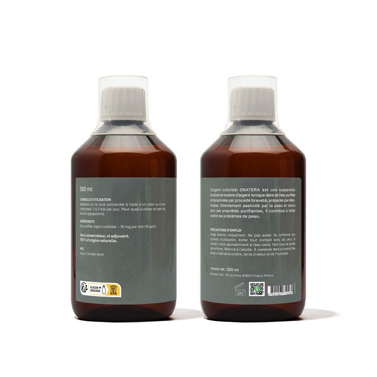 Argent colloïdal 15 ppm électrolyse