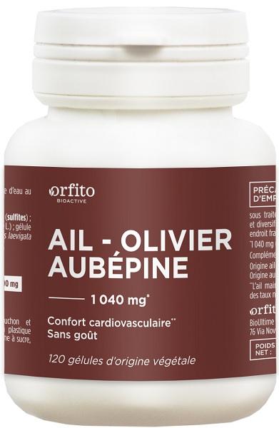 Ail - Olivier - Aubépine 1040 mg