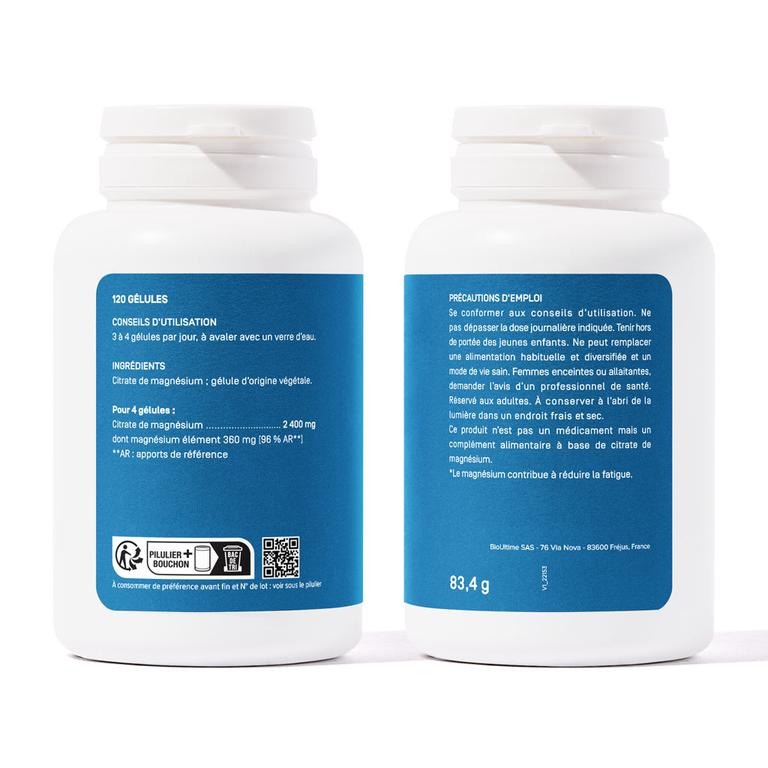 Citrate de magnésium 360mg