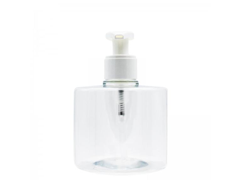 Flacon en Plastique Cristal et Pompe Savon