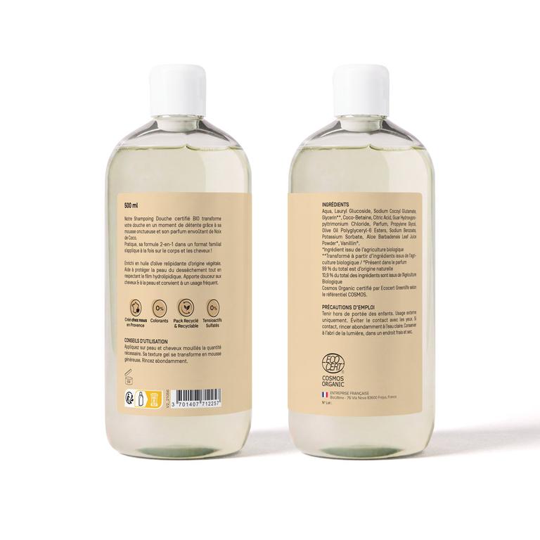 Shampoing Douche Noix de Coco Bio