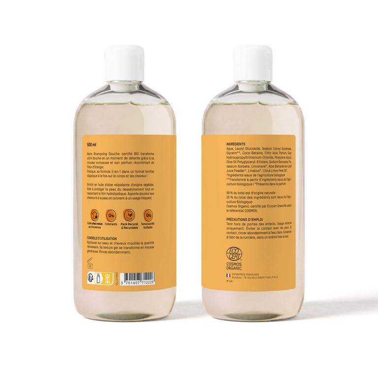 Shampoing Douche Fleur d'Oranger Bio