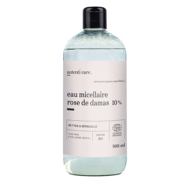 Eau Micellaire Peaux Sensibles 10% Rose Bio
