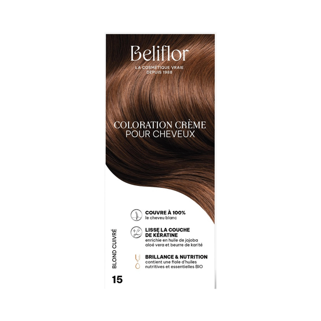 Coloration Crème 15 blond cuivré