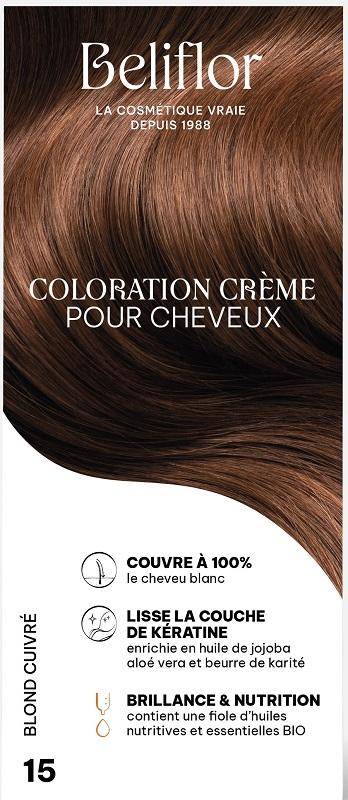 Coloration Crème 15 blond cuivré