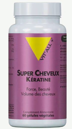 Super cheveux kératine +400 mg
