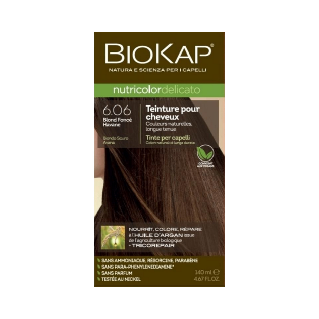 Coloration nutricolor delicato 6.06 blond foncé savane