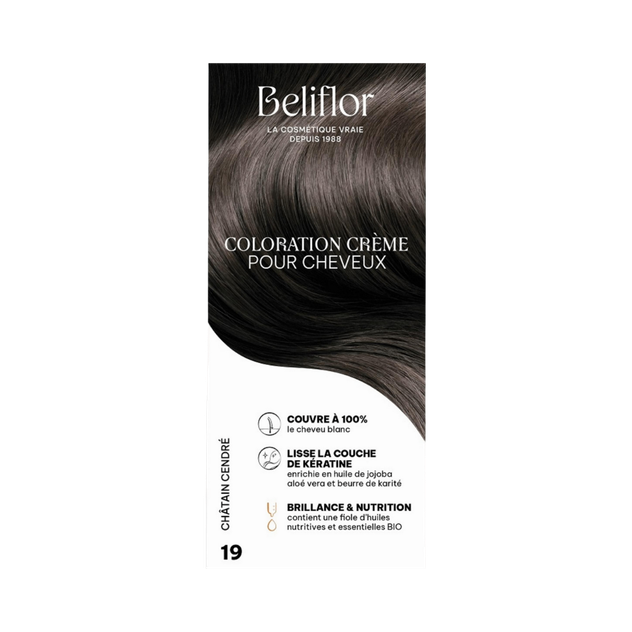 Coloration Crème 19 châtain cendré