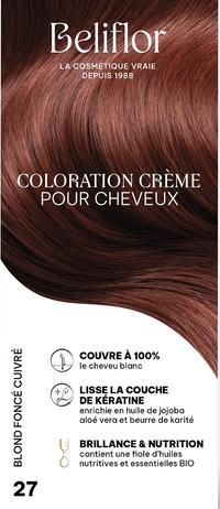 Coloration crème 27 blond foncé cuivré
