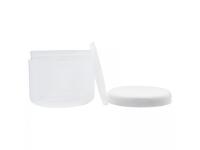 Pot en plastique translucide
