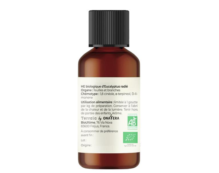 Huile essentielle Eucalyptus radié Bio (radiata)