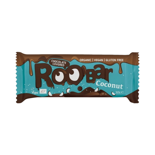 Barre noix de coco enrobée de chocolat noir Bio
