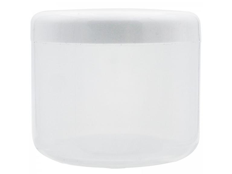 Pot en plastique translucide