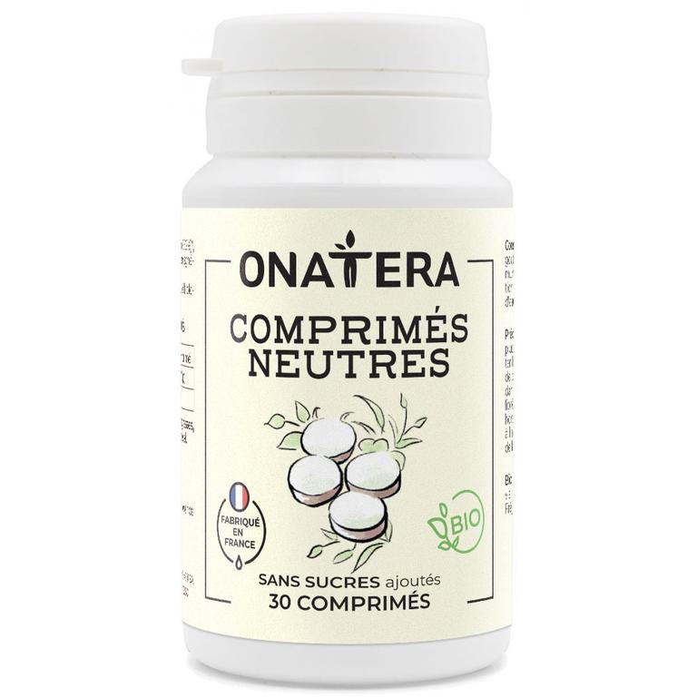 Comprimés neutres Bio pour huiles essentielles