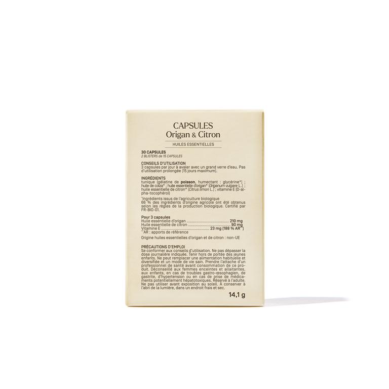 Capsules essentielles Origan & Citron