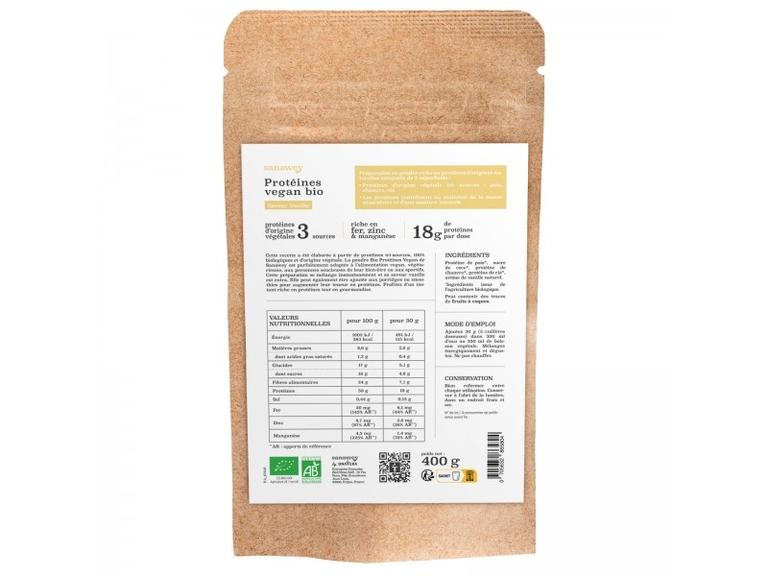 Protéines Bio Vegan Vanille