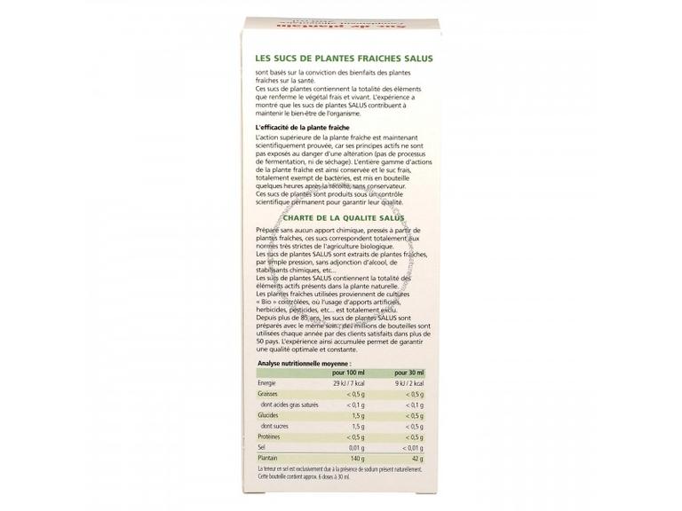 Plantain Suc frais Bio