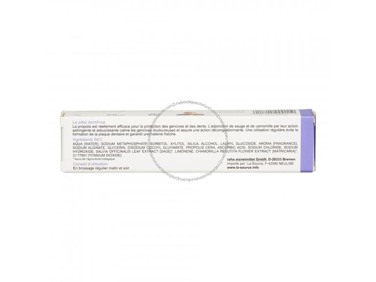 Dentifrice à la propolis