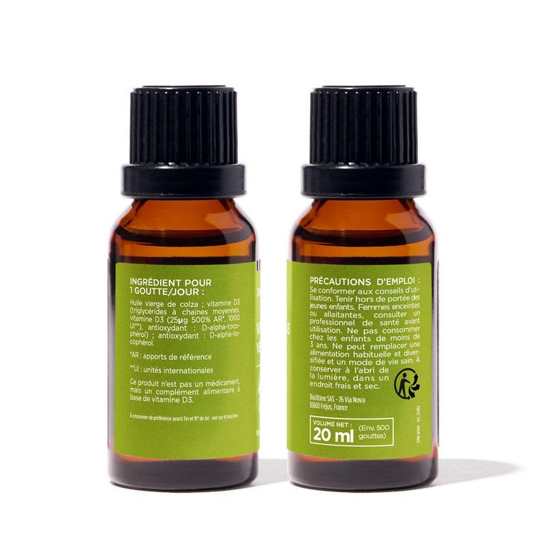Vitamine D3 1000 UI vegan