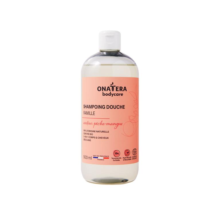 Shampoing Douche Pêche Mangue Bio