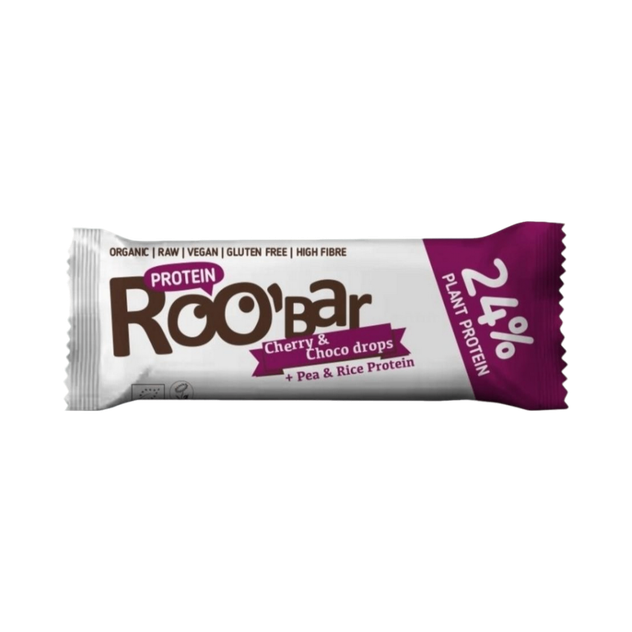 Barre protéinée Cerise & Pépites de chocolat bio