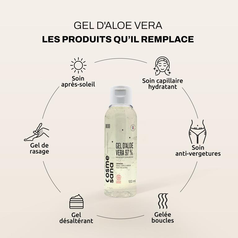 Gel d'Aloe Vera 97% Bio
