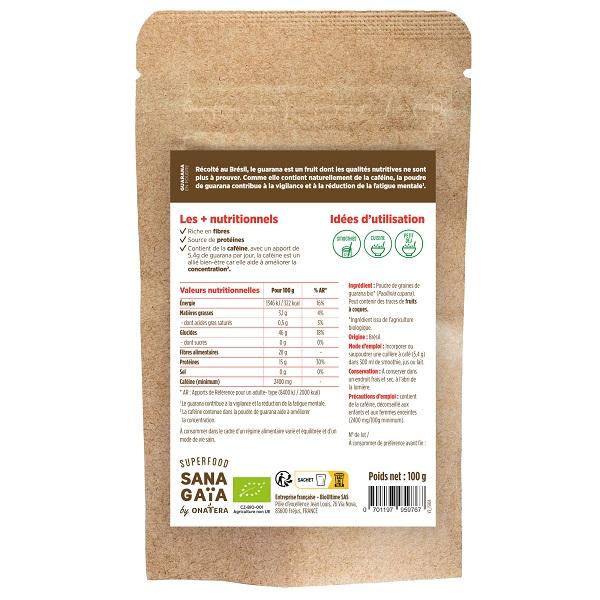 Guarana en poudre Bio
