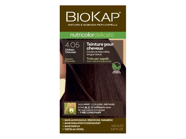 Coloration nutricolor delicato 4.05 châtain chocolat