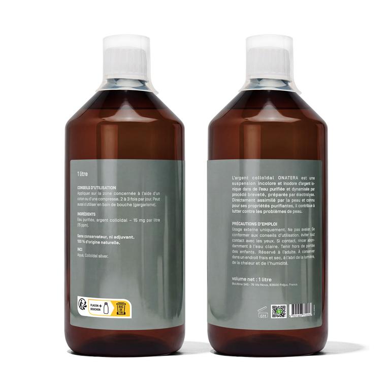 Argent colloïdal 15 ppm électrolyse