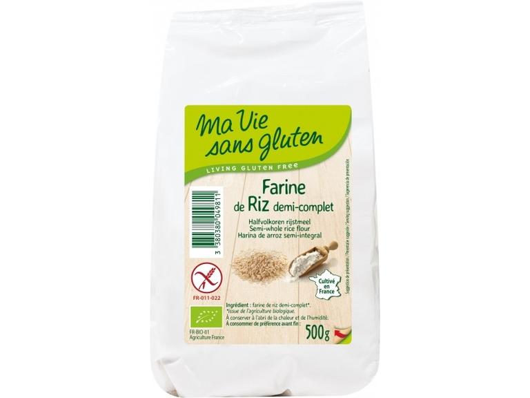 Farine de riz demi-complet Bio