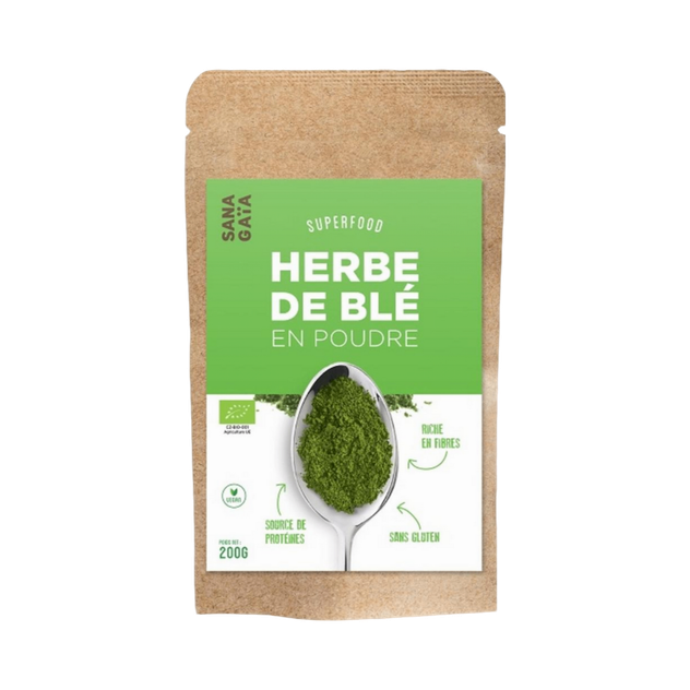 Herbe de blé en poudre Bio
