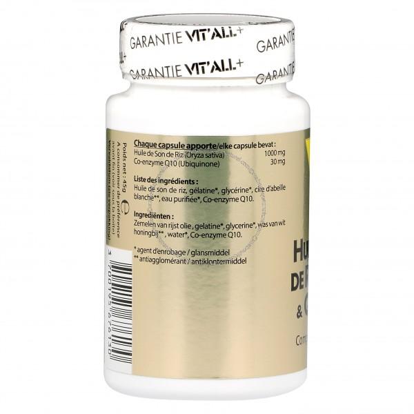Huile de son de riz + Q10 1000 mg
