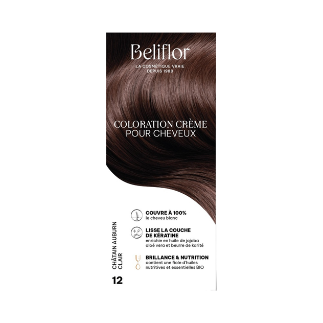 Coloration Crème 12 châtain auburn clair