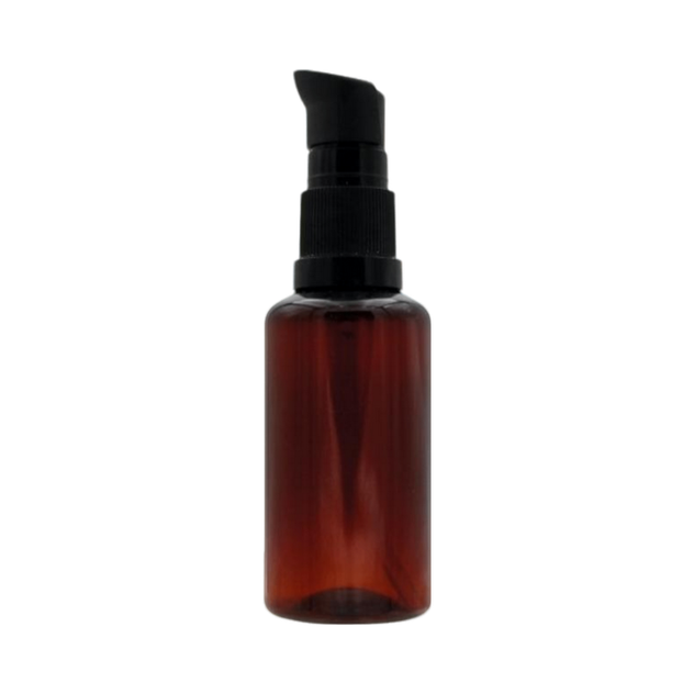 Flacon Plastique Ambré et Pompe Crème
