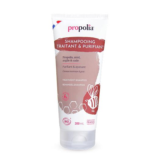 Shampoing traitant Propolis, miel, argile, cade Bio