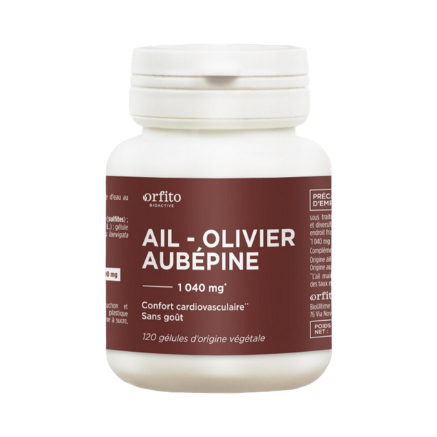 Ail - Olivier - Aubépine 1040 mg