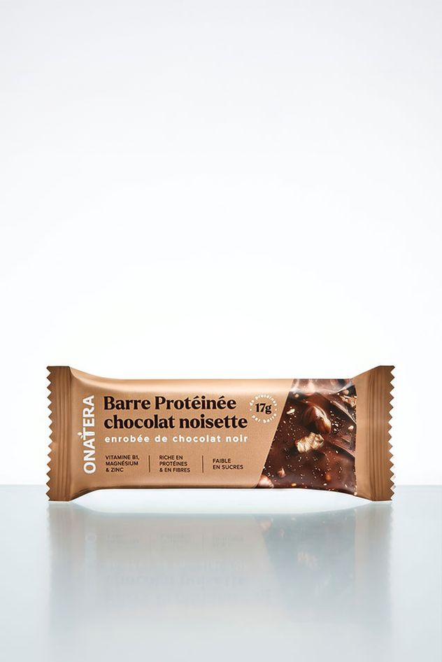 Barre protéinée chocolat noisette