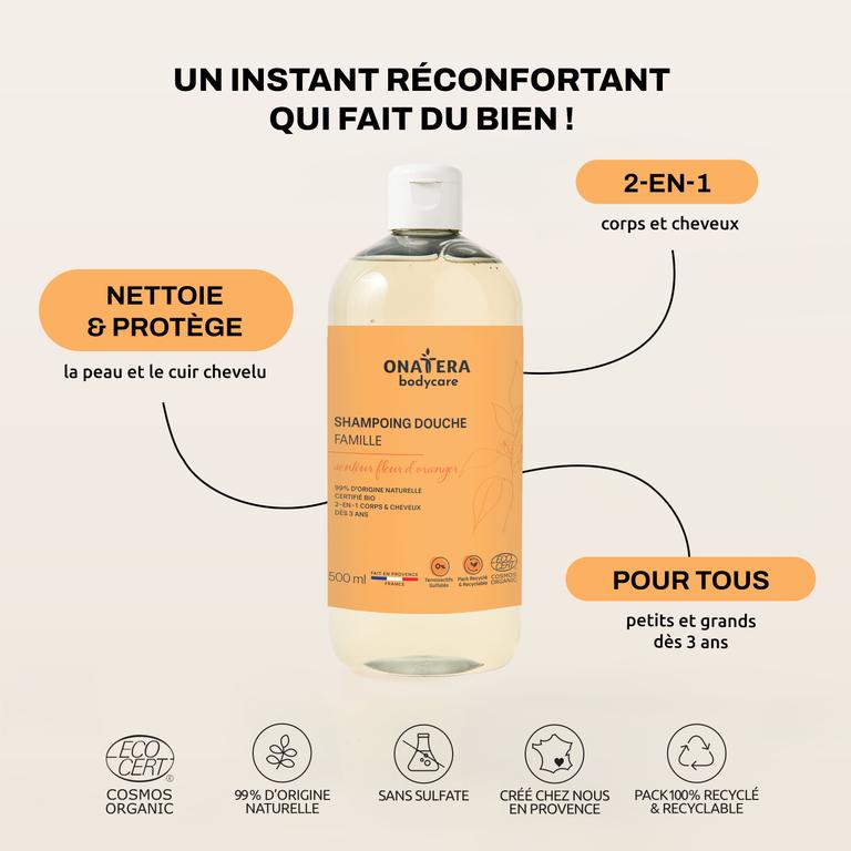 Shampoing Douche Fleur d'Oranger Bio