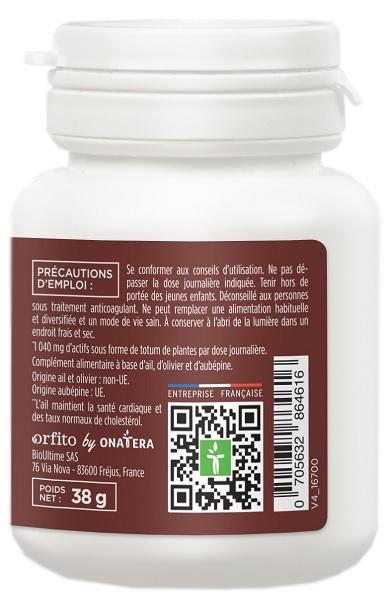 Ail - Olivier - Aubépine 1040 mg