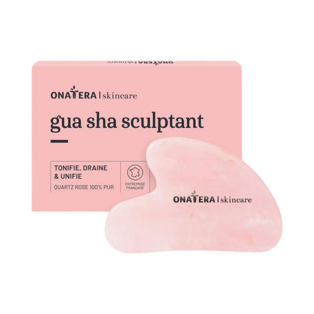 Gua Sha Visage en Quartz Rose