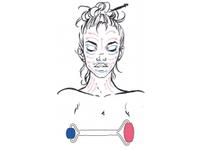 Roller visage au Quartz rose