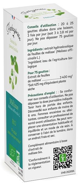 Mélisse Bio Extrait de plante fraîche