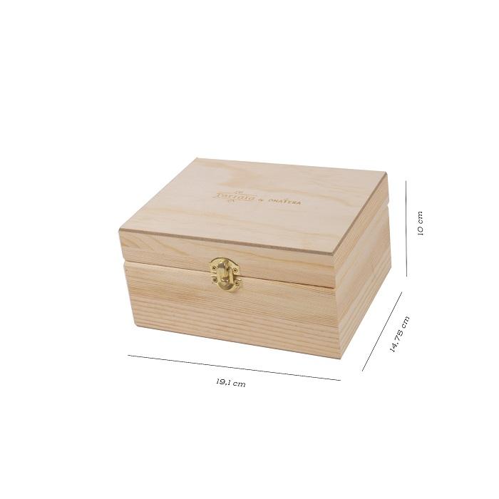 Coffret de rangement en bois pour 22 flacons