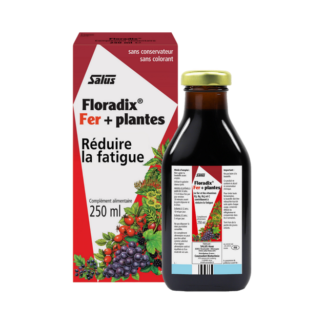 Floradix Fer + Plantes en bouteille