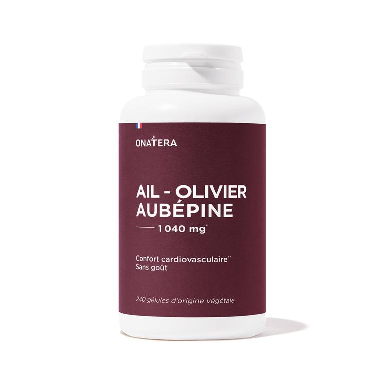 Ail - Olivier - Aubépine 1040 mg
