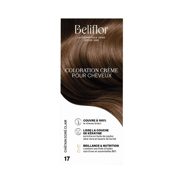 Coloration Crème 17 châtain doré clair