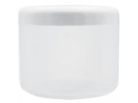Pot en plastique translucide