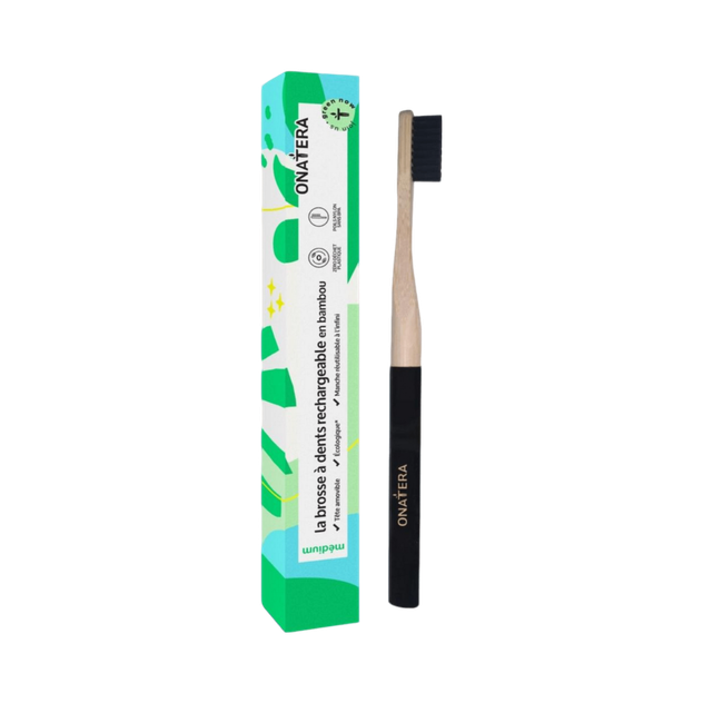 Brosse à dents tête rechargeable bambou - Medium